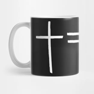 Cross and heart Mug